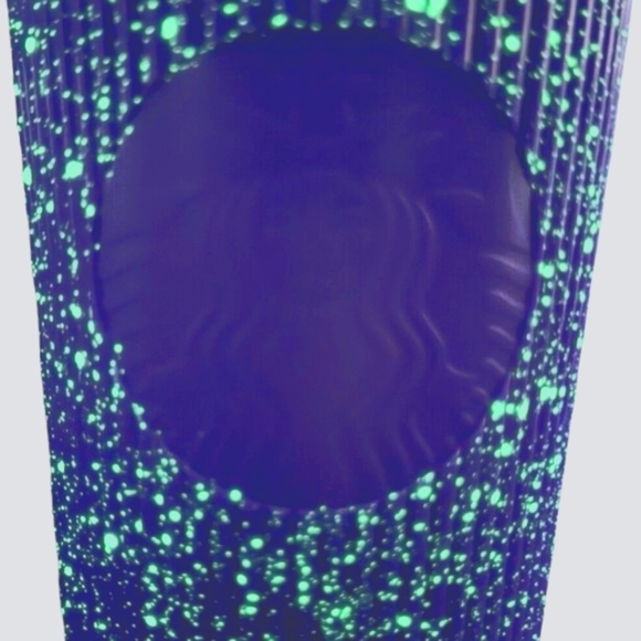 "Easter"New Starbucks 2024 Glow-In-The-Dark Purple Cold Tumbler 24oz Straw Bling - Picture 6 of 13